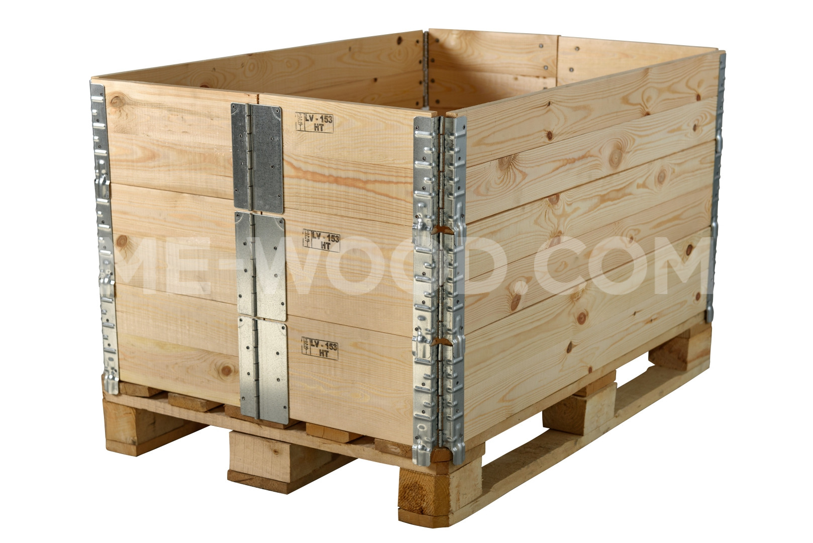 Rehausses palette 1200 x 800mm, 6 Charnières